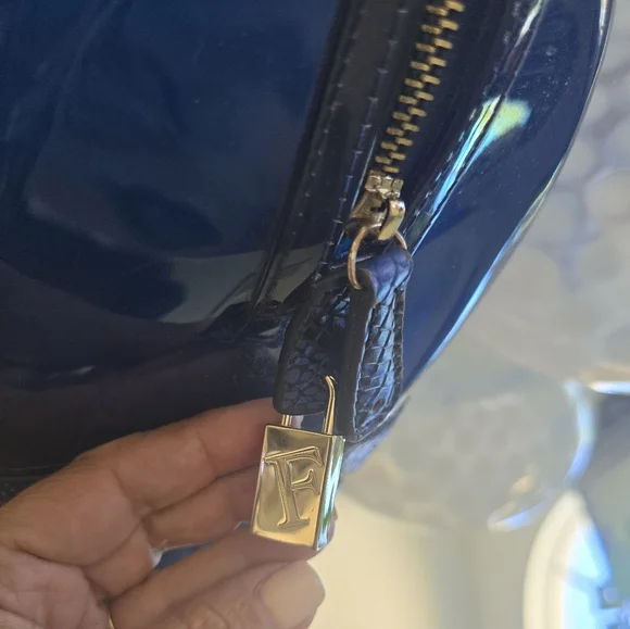 Furla Candy Bag Limited Edition, Blue And Black Snakeskin Print. - Picture 4 of 14